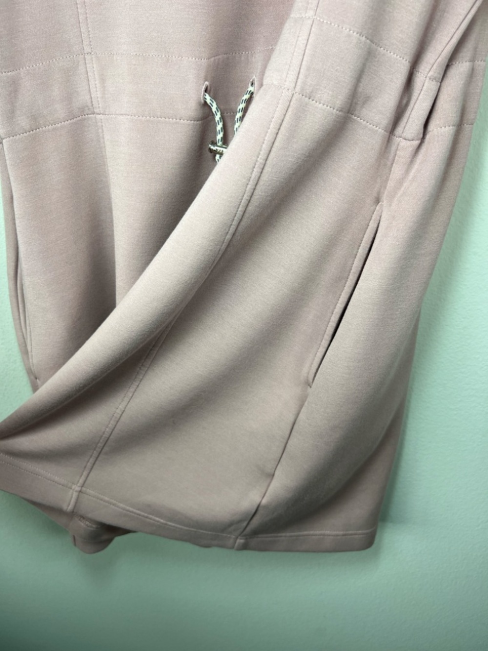 Varley Maple 2.0 Dress Brandy Rose Mini Short Sleeve Stretch Pocket Drawstring M - Picture 8 of 14